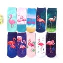 Sosete pentru femei cu flamingo Bumbac poliester 11