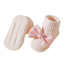 Sosete pentru fete 4 perechi Sosete colorate cu fundiță Poliester bumbac Sosete elastice confortabile pentru copii pentru uz zilnic 2