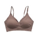 Sottile reggiseno senza cuciture con spalline sottili e bordo ondulato in polyamide leggero per un uso quotidiano e comfort 7