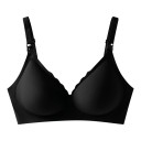 Sottile reggiseno senza cuciture per donne in gravidanza e in allattamento senza ferretti con ganci sulle spalline e scollatura a V 6