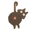 Sottobicchiere e sottovaso con motivo di gatto in design giocoso Sottobicchiere in tessuto termoisolante resistente alle alte 7