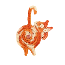 Sottobicchiere e sottovaso con motivo di gatto in design giocoso Sottobicchiere in tessuto termoisolante resistente alle alte temperature Riutilizzabile per tavolo 4