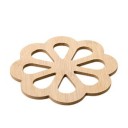 Sottobicchiere in bambù a forma di fiore 1