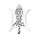 Sottobicchiere in silicone con motivo leopardato antiscivolo e resistente al calore isolato 11,5 × 15,5 cm sottopiano in silicone per la cucina 2