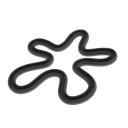 Sottobicchiere in silicone design geometrico resistente al calore antiscivolo 16,5 × 16,5 × 0,9 cm sottopiatto in silicone per tavolo 6