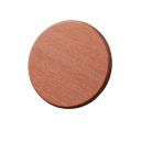 Sottobicchieri in legno rotondi piatti 8,8 cm Sottobicchieri resistenti al calore in legno per tè e caffè 3