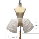 Sottogonna da sposa con volume posteriore 3 cerchi Altezza 48 cm Larghezza apertura 90 cm Sottogonna aperta per abiti da sposa e da ballo 4