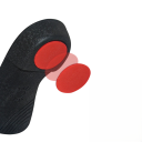 Sottopiedi neri Solette ortopediche in schiuma Ammortizzazione Supporto dell'arco Materiale traspirante Comfort durante la camminata e la lunga 3