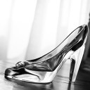 Soulier en verre décoratif 3
