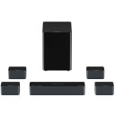 Soundbar ULTIMEA 7.1 Dolby Atmos 500 W s bezdrátovým subwooferem a 4 prostorovými reproduktory ovládání aplikací černý systém domácího kina 1