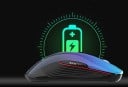 Souris de jeu sans fil 3600 DPI avec récepteur USB 2,4 GHz Batterie rechargeable intégrée de 750 mAh Huit boutons 126 x 66 x 38 mm Bleu violet 5