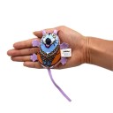 Souris en peluche avec cloche pour chats 1