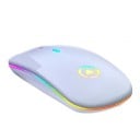 Souris rechargeable sans fil avec éclairage LED coloré Connexion via récepteur USB Résolution 1600 DPI Autonomie de la batterie 7 jours Charge 1