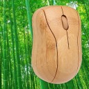 Souris sans fil en bambou 3