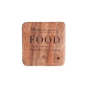 Sous-verre en bois avec inscription 8