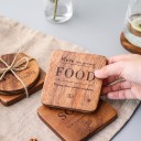 Sous-verre en bois avec inscription 3