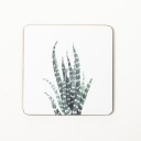 Sous-verre en bois avec motif de plantes 7