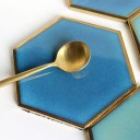 Sous-verre en céramique en forme d'hexagone 4