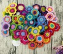 Sous-verre en crochet en forme de fleur 30 pcs 1