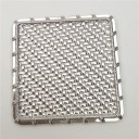 Sous-verre en cuivre avec motif tissé 1