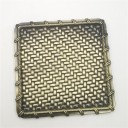 Sous-verre en cuivre avec motif tissé 2