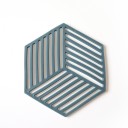Sous-verre en silicone en forme d'hexagone 1