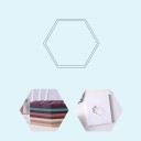 Sous-verre en silicone en forme d'hexagone C233 3
