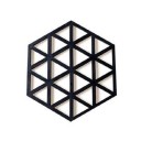 Sous-verre en silicone en forme d'hexagone 2