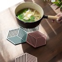 Sous-verre en silicone en forme d'hexagone 3