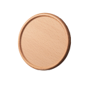 Sous-verre rond en bois avec bordure diamètre 8,8 cm Sous-verre résistant à la chaleur pour le thé et le café décoration de table 2