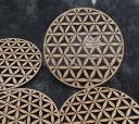 Sous-verres en bois sculptés 10 pcs 4
