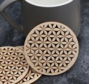 Sous-verres en bois sculptés 10 pcs 5