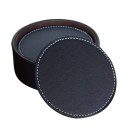 Sous-verres en cuir avec support 6 pcs 3