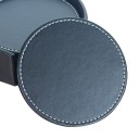 Sous-verres en cuir avec support 6 pcs 5