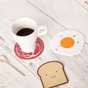 Sous-verres en silicone en forme de nourriture 3 pcs 1