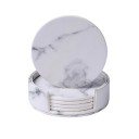 Sous-verres en simili cuir 6 pcs 7