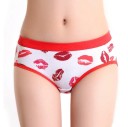 Sous-vêtements pour couples avec imprimé de lèvres 2