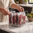 Sous vide -astia 11 l kannella ja ruostumattomasta teräksestä valmistetulla ritilällä Irrotettavat jakopaneelit Ruostumaton teräs 304 15