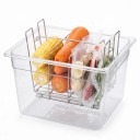 Sous Vide Behälter 11 l mit Deckel und Edelstahlrost Abnehmbare Trennwände Edelstahl 304 und Polycarbonat Transparent Zubehör 10