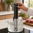 Sous vide nedsænkningskoger M800A 1100 W Vandtæt IPX7 LCD berøringsskærm Præcision ±0,1 °C 25–90 °C Cirkulation 7–8 l/min Rustfrit stål 4