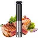 Sous vide onderdompelaar M800A 1100 W Waterdicht IPX7 LCD aanraakscherm Nauwkeurigheid ±0,1 °C 25–90 °C Pompcapaciteit 7–8 l/min Roestvrij staal 6