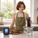 Sous vide ponorný vařič INKBIRD ISV-300W WiFi a aplikace s recepty 1000 W Přesnost 0,1 °C 0–90 °C Vodotěsný IPX7 EU zástrčka Černý 2