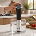 Sous vide sumergible Wancle 1100 W pantalla táctil LCD Precisión ±0,1 °C Para recipiente de hasta 20 l Acero inoxidable IPX7 Negro Para carne 7