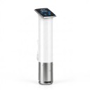 Sous vide zanurzeniowy garnek Wancle 1100 W Wodoodporny LED dotykowy wyświetlacz Dokładność ±0,1 °C Odłączana stalowa rura Biała Do mięsa i ryb 1