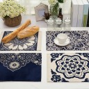 Sousplat com ornamento floral 1