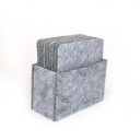 Sousplat de feltro com suporte 8 pcs 9