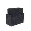 Sousplat de feltro com suporte 8 pcs 1