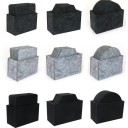 Sousplat de feltro com suporte 8 pcs 1