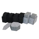 Sousplat de feltro com suporte 8 pcs 3