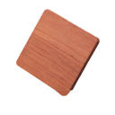 Sousplat de madeira quadrado plano 9 cm Base resistente ao calor para chá e café 3